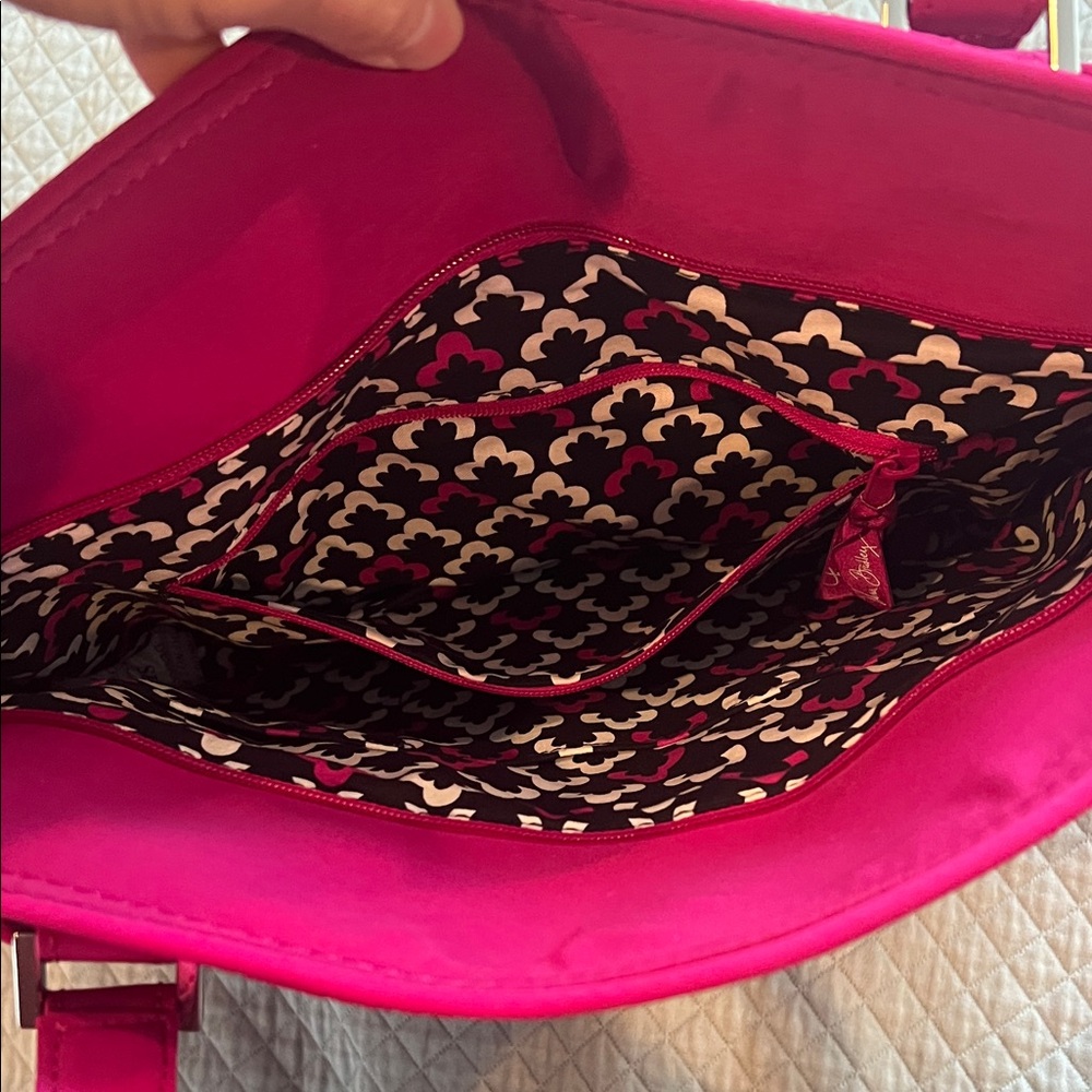 Vera Bradley Glenna Magenta Quilted Tote - Picture 3 of 5